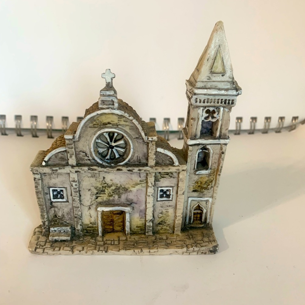 Vintage Giovanni Moro Venezia  Signed Miniature Church